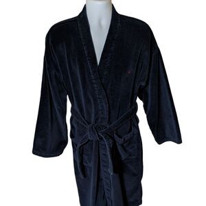 Polo Ralph Lauren Men's Kimono Cotton Velour Robe navy red pony men's OS